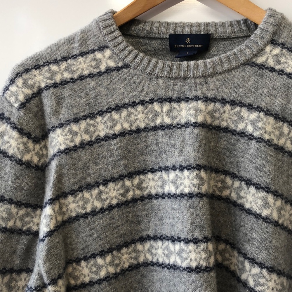 Brooks Brother Fair Isle Sweater - Large